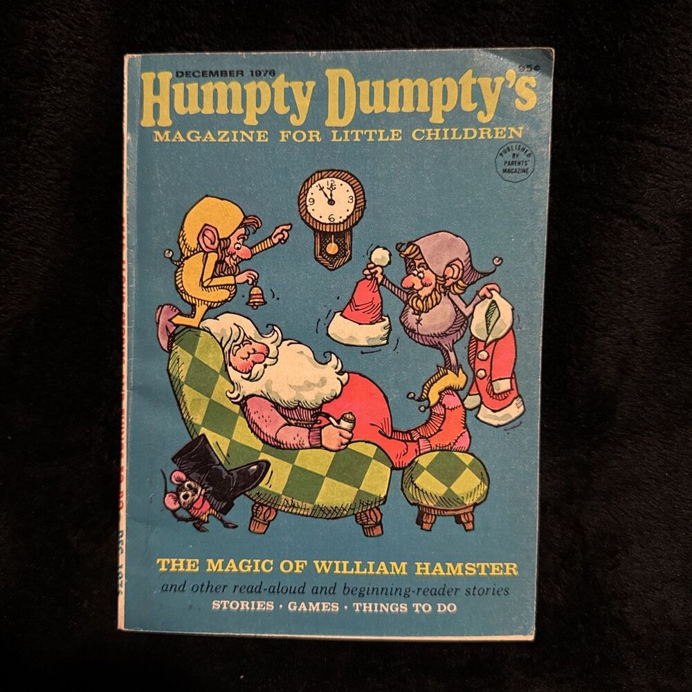 Vintage 1976 Humpty Dumpty’s December Magazine For Little Children Stories Games